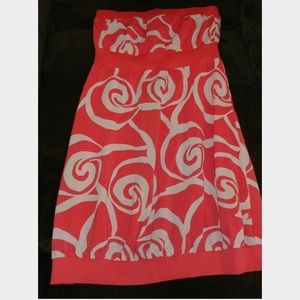 Strapless Dress floral design